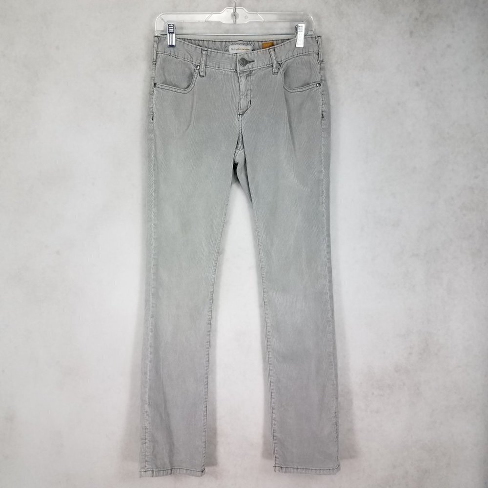 Anthropologie Pilcro & The Letterpress Size 29 Gray Vintage Slim Corduroy Jeans
